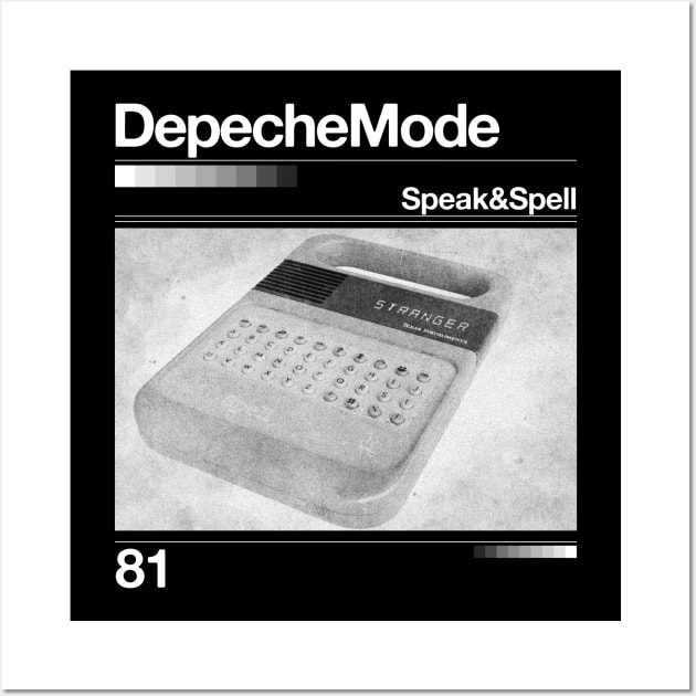 Speak & Spell // Depeche Mode - Artwork 90's Design Wall Art by solutesoltey